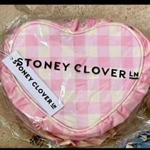 BNWT Stoney Clover Pink Watermelon Heart Pouch